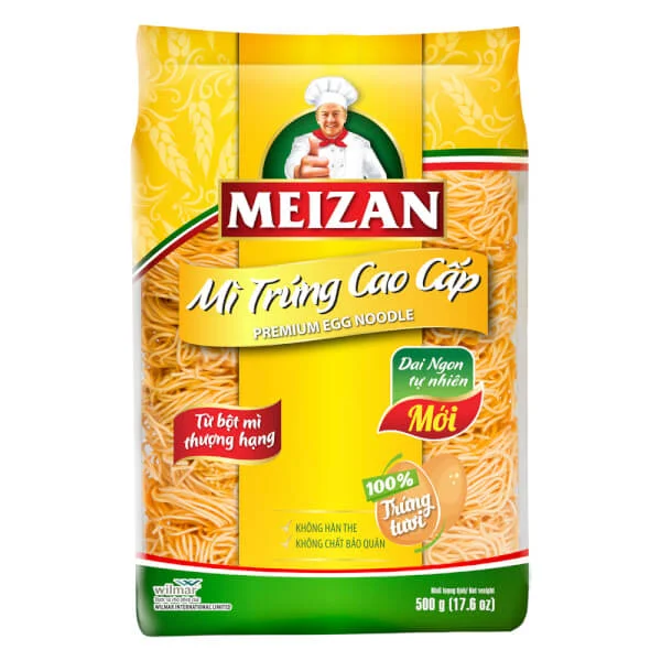 Combo 2 Mì Trứng Cao Cấp Meizan 500g