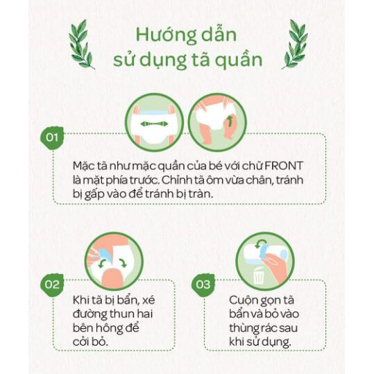 Combo 5 bỉm tã quần Huggies Platinum Nature Made L size 44 miếng (9-14kg)