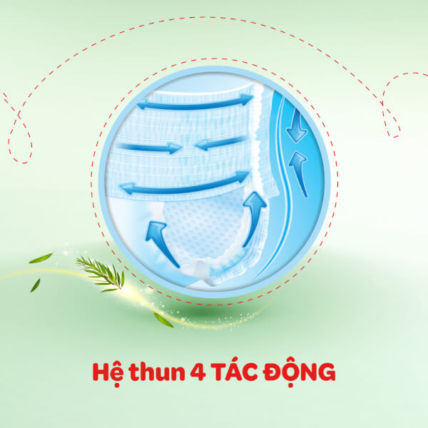 Combo 4 gói Bỉm tã quần Huggies Dry size XL 62 miếng (12-17kg)