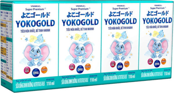 Sữa uống dinh dưỡng Vinamilk Yoko Gold 110ml (Lốc 4 hộp)