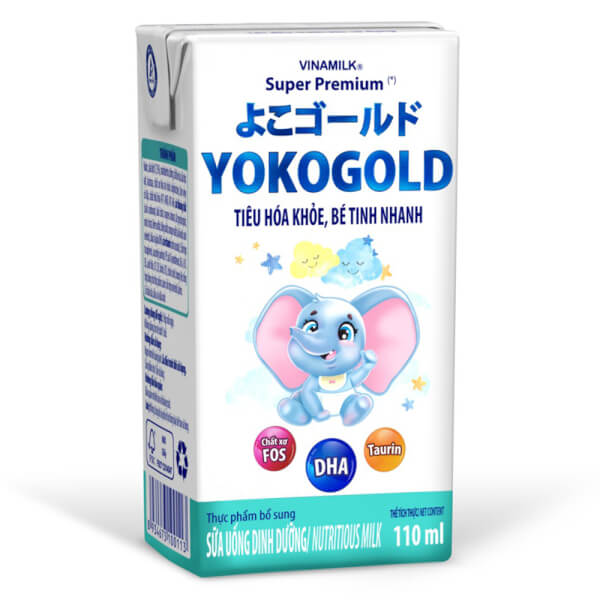 Combo 12 Sữa uống dinh dưỡng Vinamilk Yoko Gold 110ml (Lốc 4 hộp)