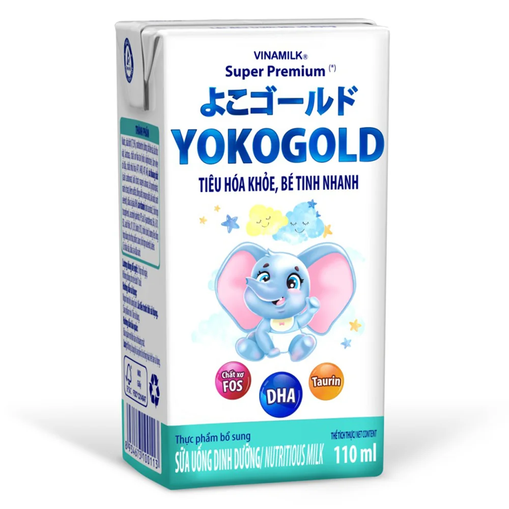Sữa uống dinh dưỡng Vinamilk Yoko Gold 110ml (Lốc 4 hộp)