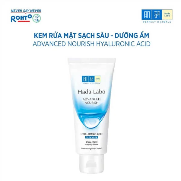Sữa rửa mặt Hada Labo Advanced Nourish Hyaluron Cleanser 80g