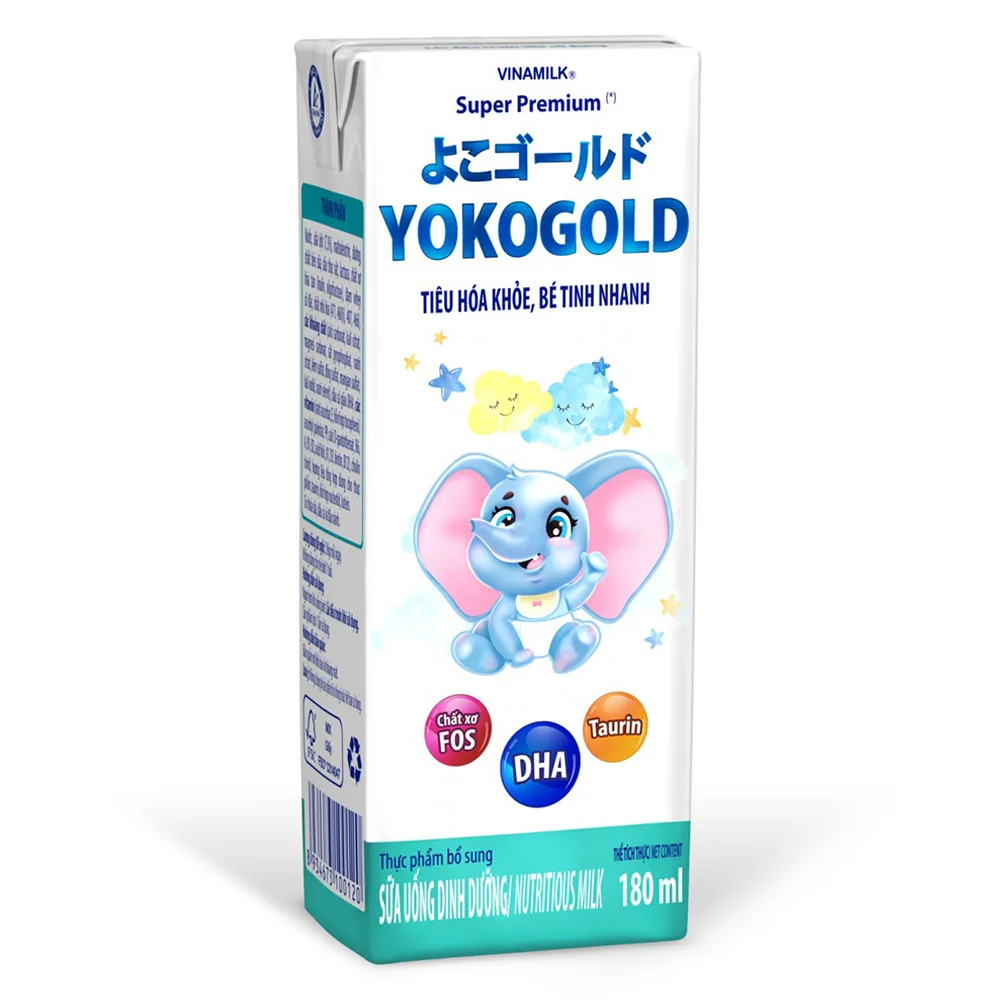 Combo 4 Sữa uống dinh dưỡng Vinamilk Yoko Gold 180ml (Lốc 4 hộp)