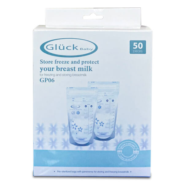 Túi trữ sữa Gluck Baby 3D Double Zip 250ml (50 túi)