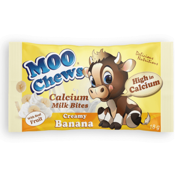 Viên sữa bổ sung canxi Moo Chews Banana