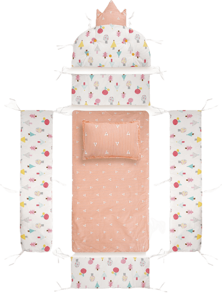 Quây nệm vương miện Animo ( LBBS-38, hồng)