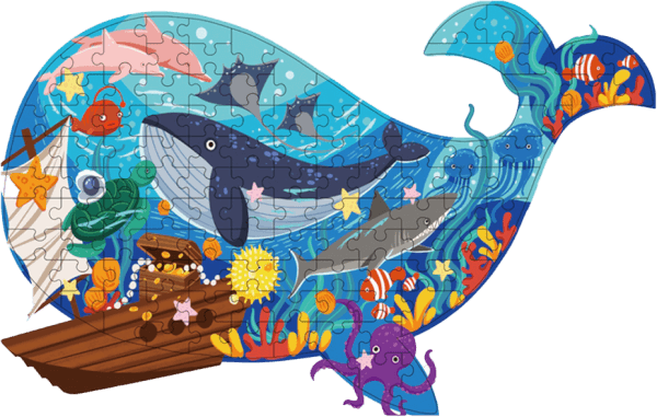 Túi xách tranh xếp hình khám phá đại dương 108PCS CY204759