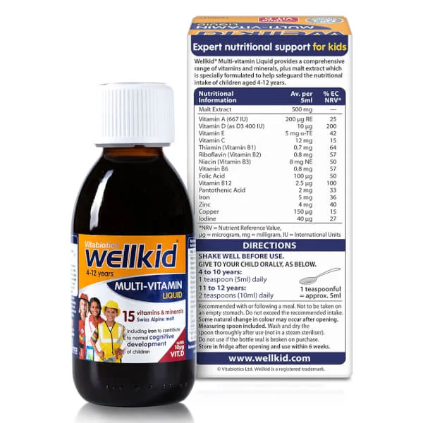 Thực phẩm bảo vệ sức khỏe WELLKID MULTI-VITAMIN LIQUID