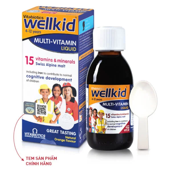 Thực phẩm bảo vệ sức khỏe WELLKID MULTI-VITAMIN LIQUID