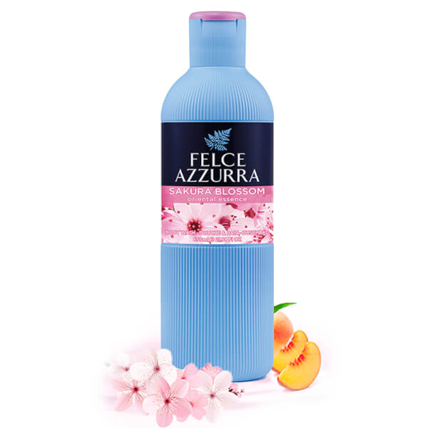 Sữa tắm hương nước hoa  Felce Azzurra hoa anh đào 650ml