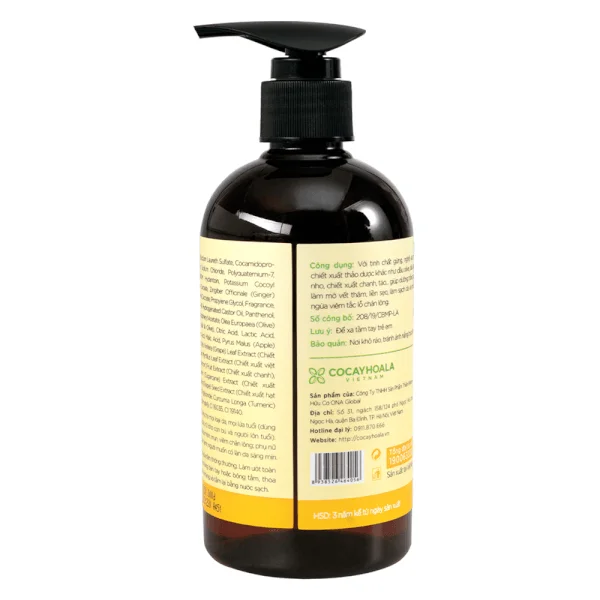 Sữa tắm thảo dược gừng nghệ Cỏ cây hoa lá (450g)