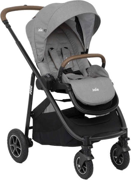 Xe đẩy trẻ em Joie Versatrax W/ RC & ADPT Gray Flannel