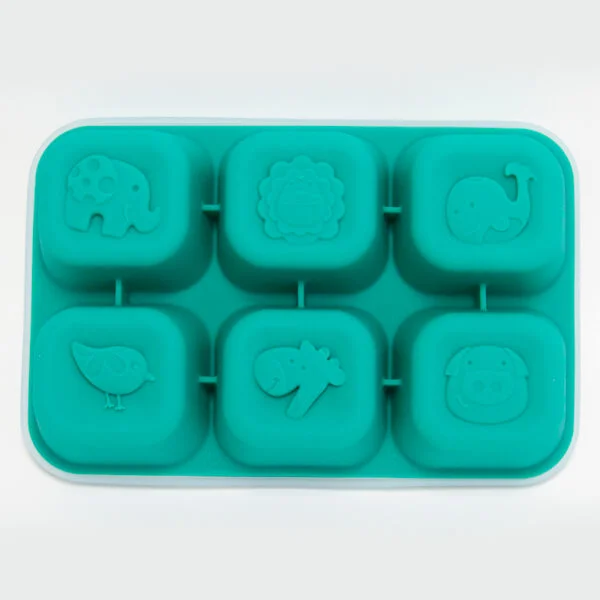 Khay silicon trữ đông đồ ăn dặm cho bé Marcus & Marcus - Ollie (60ml x 6 ngăn)