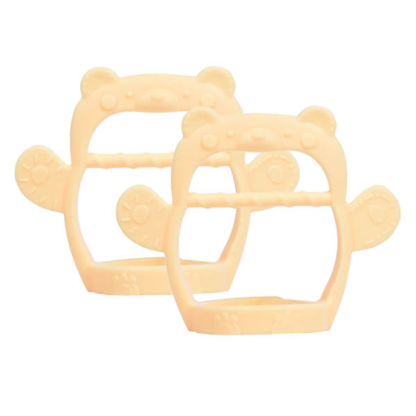 Combo 2 Gặm nướu vòng tay silicone con gấu ConCung Good - Vàng