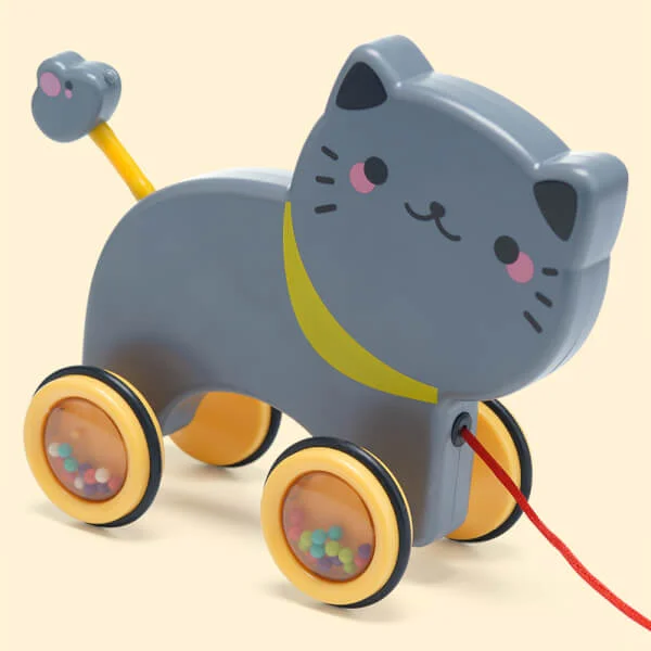 Xe kéo thú nhún vui vẻ con mèo JS047322