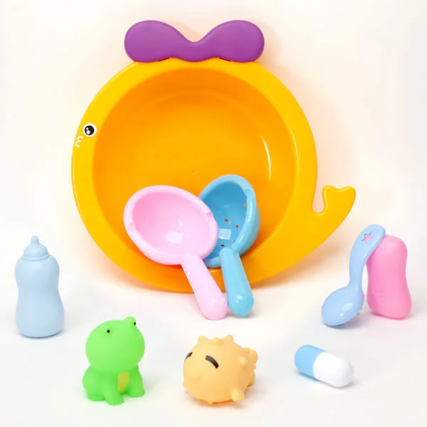 Bộ đồ chơi nhà tắm 9pcs JS048059 (Cam)