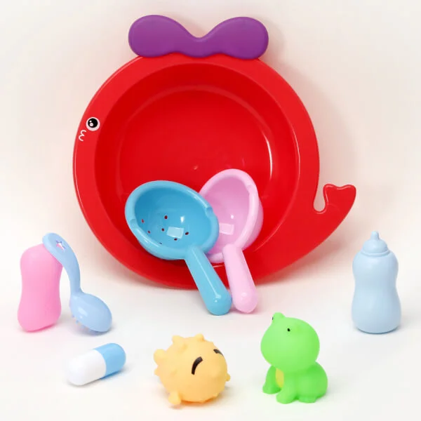 Bộ đồ chơi nhà tắm 9pcs JS048059 (Đỏ)