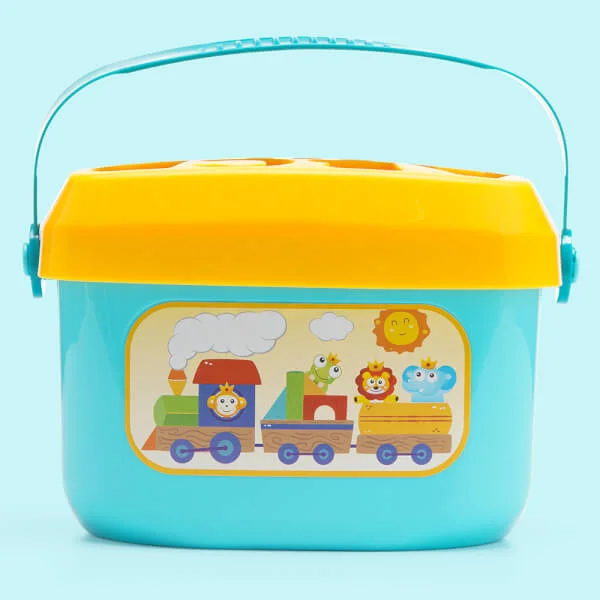 Hộp đồ chơi giáo dục thả khối trí tuệ có vai xách JS041283