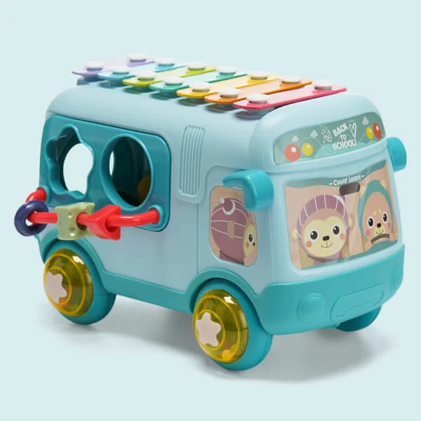 Xe bus âm nhạc lớn thả khối JS048894 (Xanh dương)