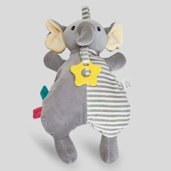 Thú bông treo nôi mặt voi kèm lục lạc, gặm nướu