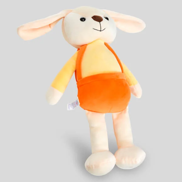 Thú nhồi bông thỏ Animo mặc yếm