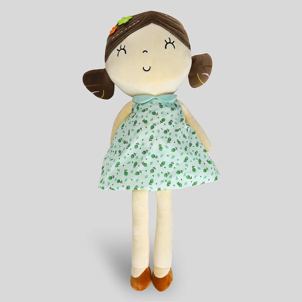 Búp bê nhồi bông Animo váy xanh hoa (TN)