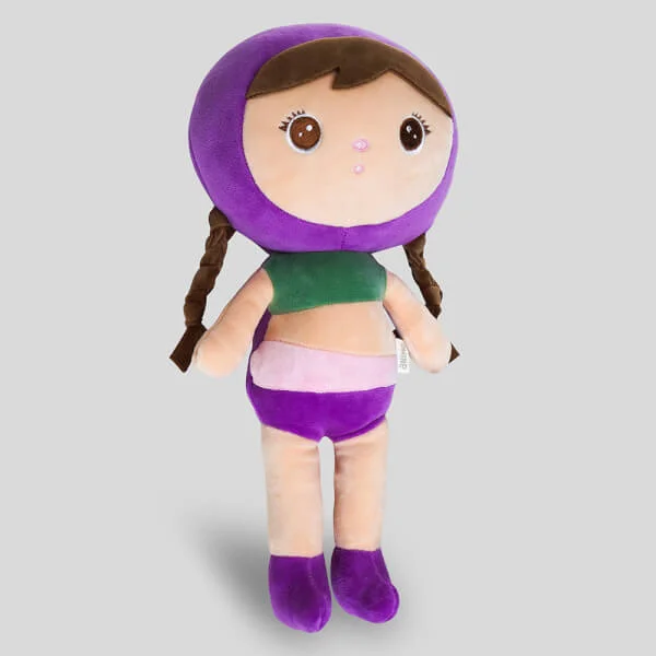 Búp bê nhí nhồi bông Animo tóc bím (TN)