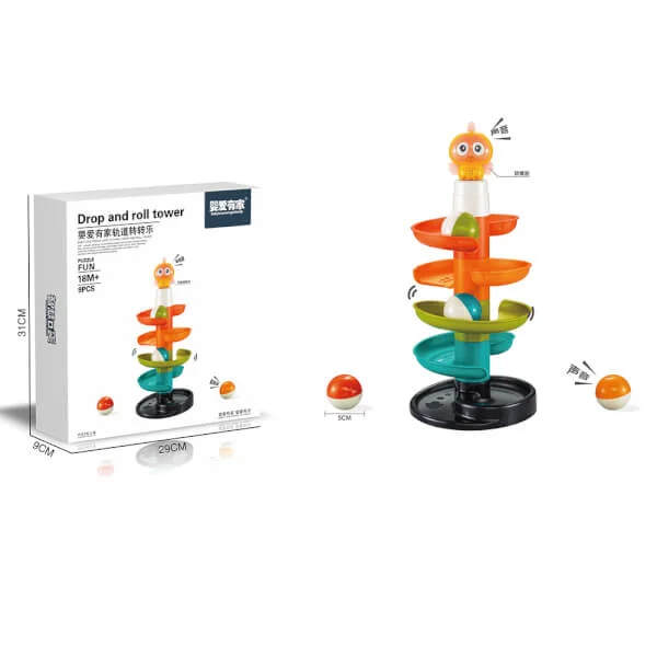 Đồ chơi xếp tháp thả bóng lăn GUYI RFD341658