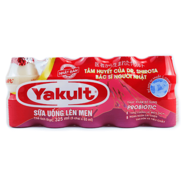 Sữa uống lên men Yakult (lốc 5 hộp 65ml)