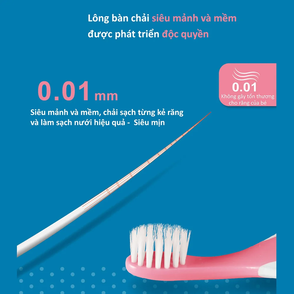 Bàn chải răng em bé KUKU (0-3 tuổi, Xanh)