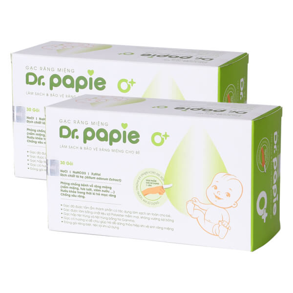 Combo 2 Gạc Răng Miệng Thảo Mộc Phòng Viêm Dr.Papie