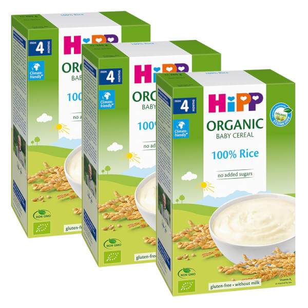 Combo 3 Bột dinh dưỡng HiPP vị gạo nhũ nhi (200g)