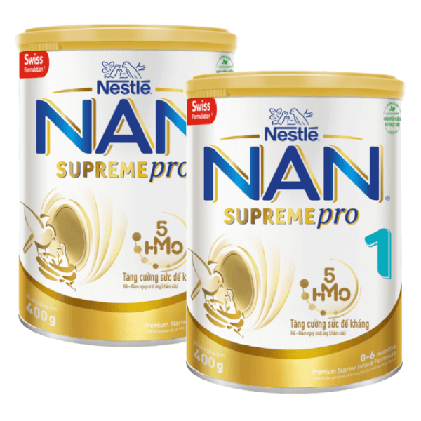 Combo 2 NAN Supreme Pro 1 400g