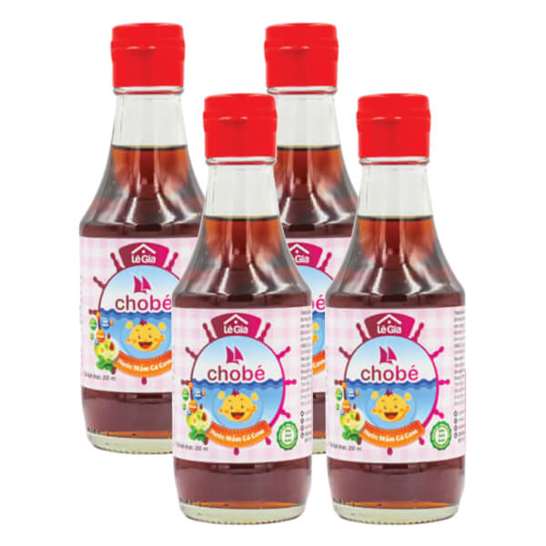 Combo 4 Nước mắm cá cơm cho bé 200ml