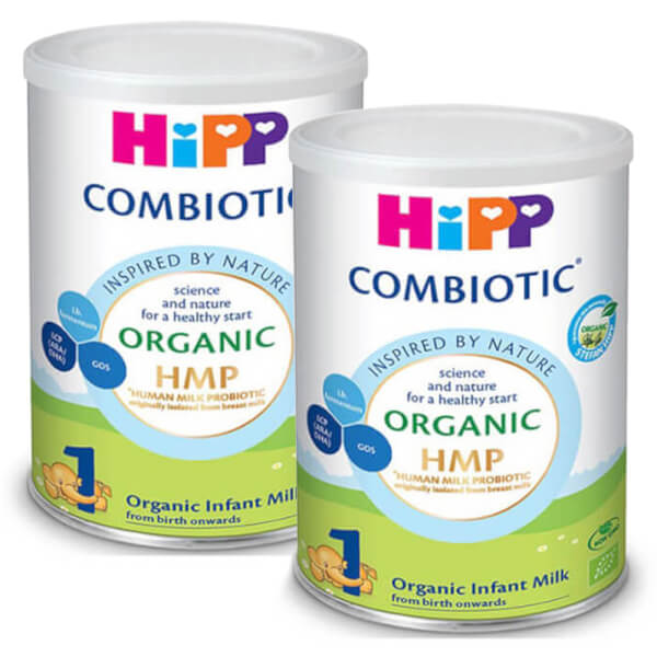 Combo 2 HiPP 1 Organic Combiotic 350g, 0-6 tháng