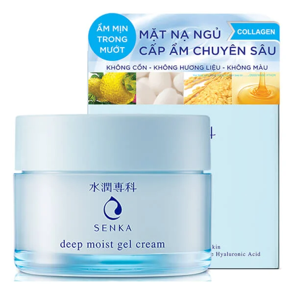 Kem Dưỡng Cấp Ẩm Senka Deep Moist Gel Cream Chuyên Sâu Dạng Gel 50g
