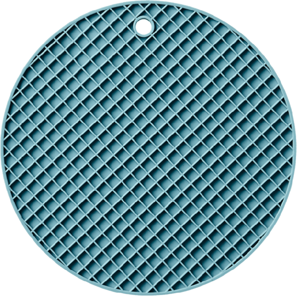 Miếng lót nồi hình tròn kiểu tổ ong (Màu Xanh)