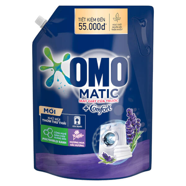 Nước giặt OMO Matic thư thái cửa trước túi 2.9kg