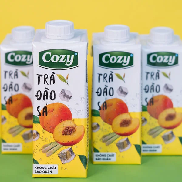 Trà Xanh Đào Sả Cozy 225ml