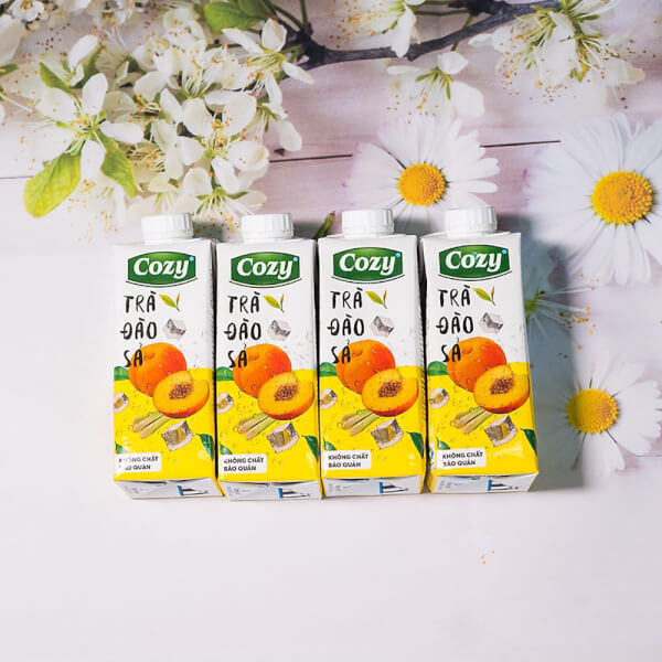 Trà Xanh Đào Sả Cozy 225ml