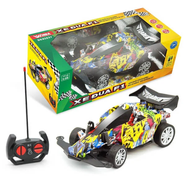Xe đua F1 - điều khiển từ xa, có ánh sáng kèm pin và sạc USB - DK 81037