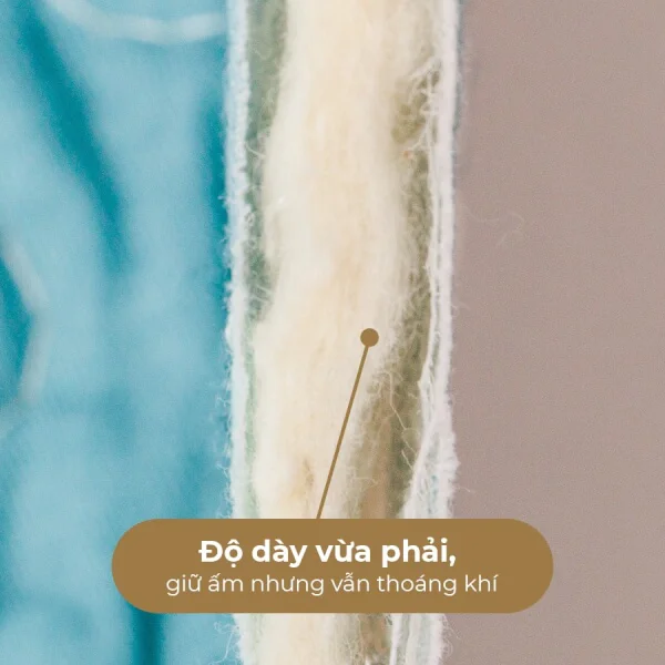 Chăn vải chần bông cho bé 65x105 KH04