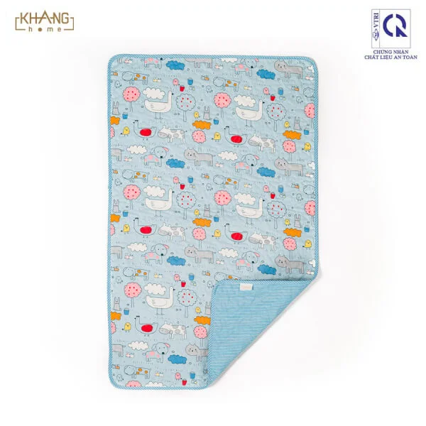 Chăn vải chần bông cho bé 65x105 KH04