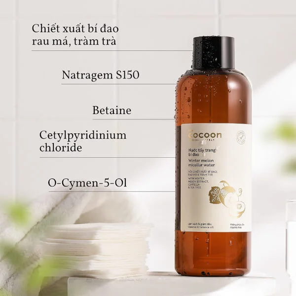 Nước tẩy trang bí đao Cocoon Winter Melon (500ml)