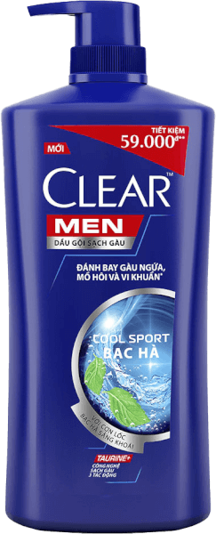 Dầu gội CLEAR MEN mát lạnh bạc hà 630g