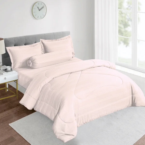 Bộ 5 món drap, áo gối và mền chần NIN Classic  B2201_NH022 (160x200+30cm) (Màu ngẫu nhiên)