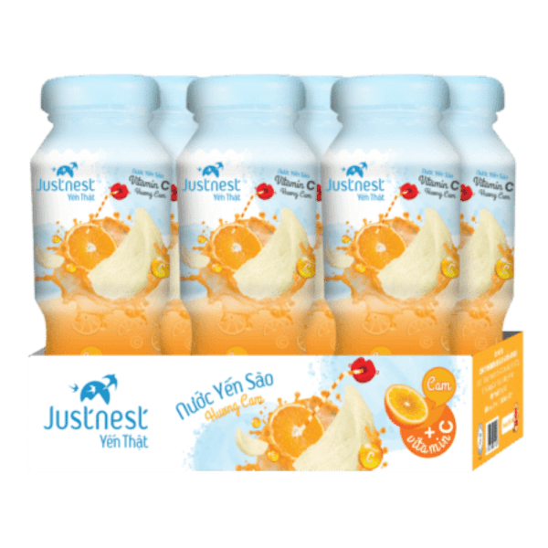 Lọ yến Justnest 160mL 5% Hương Cam