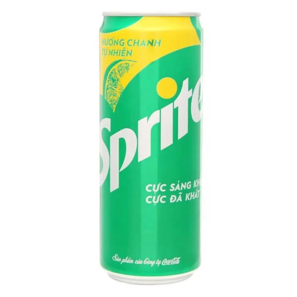 Nước giải khát Sprite hương Chanh Tươi Mát Lon 320mL