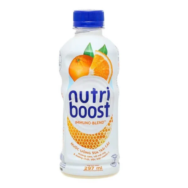 Sữa trái cây hương cam mật ong Nutriboost 297ml